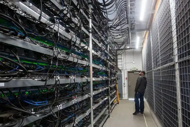 A lineup of advanced mining rigs showcasing the latest technology