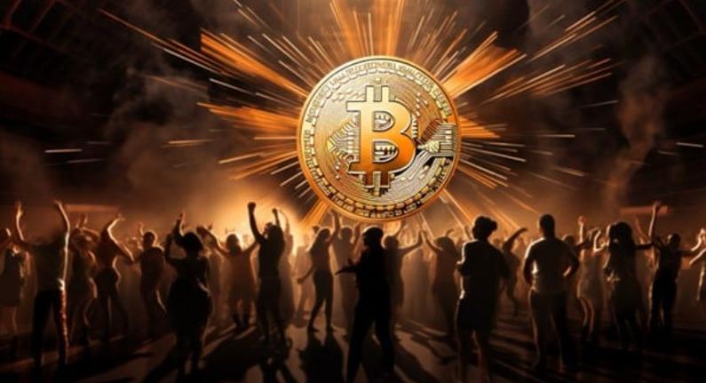 Bitcoin price chart illustrating high volatility trends over recent years